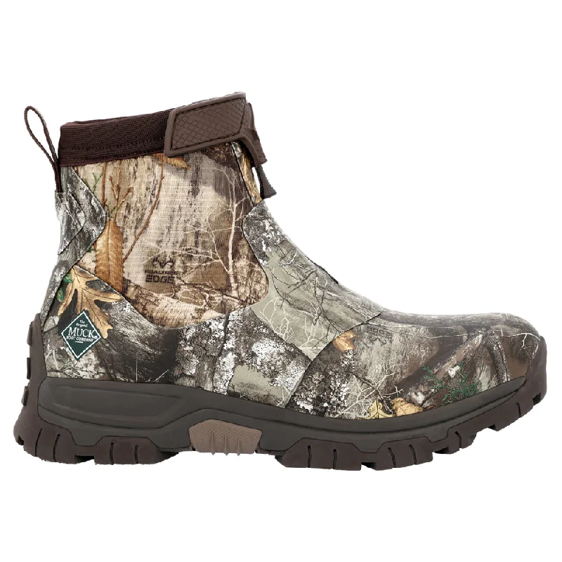 Apex Mid Zip Camouflage Round Toe Pull On Boots