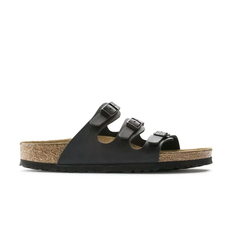 Birkenstock Women's Florida Soft Footbed - Black Birko-Flor