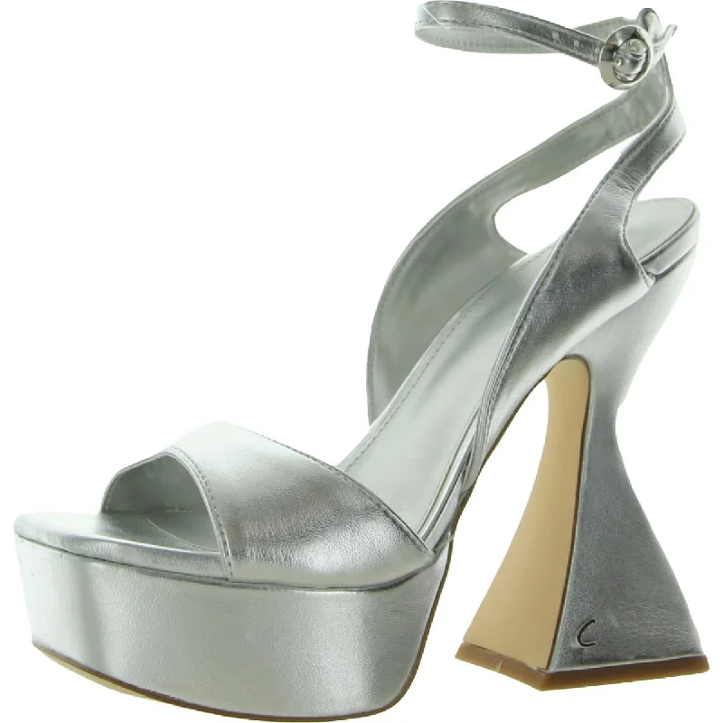 Circus by Sam Edelman Womens Alisa Block Heel Ankle Strap Platform Heels