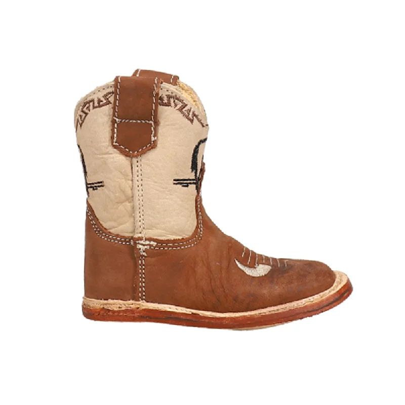 Cowbaby Embroidered Square Toe Cowboy Boots (Infant)