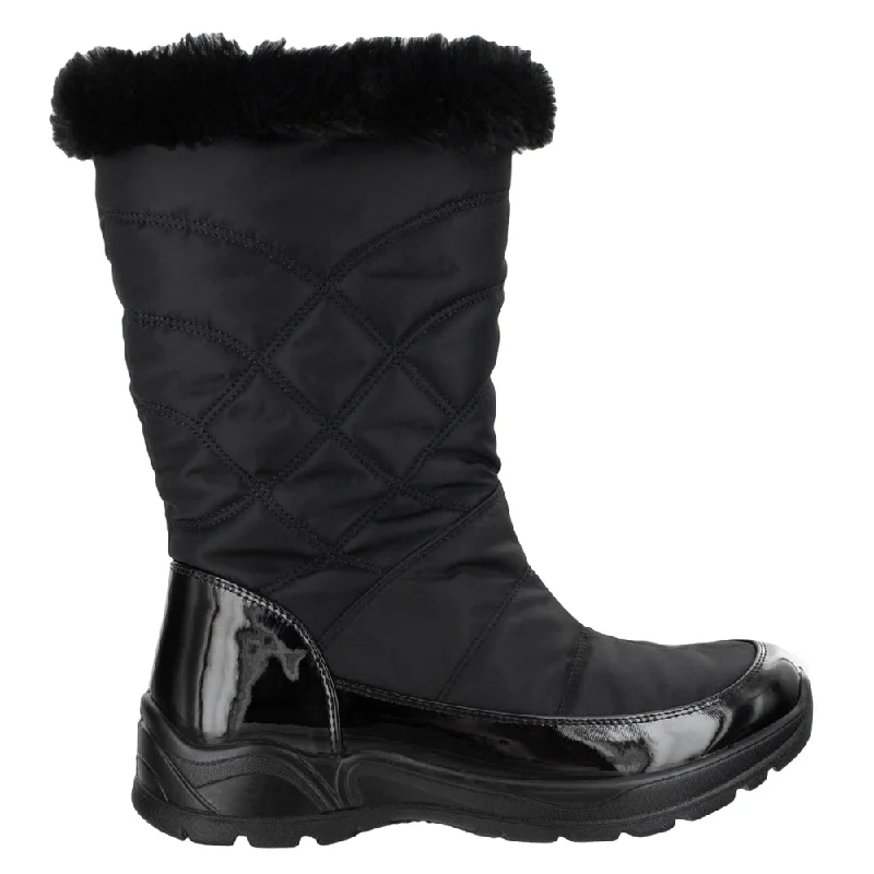 Cuddle Zippered Round Toe Boots