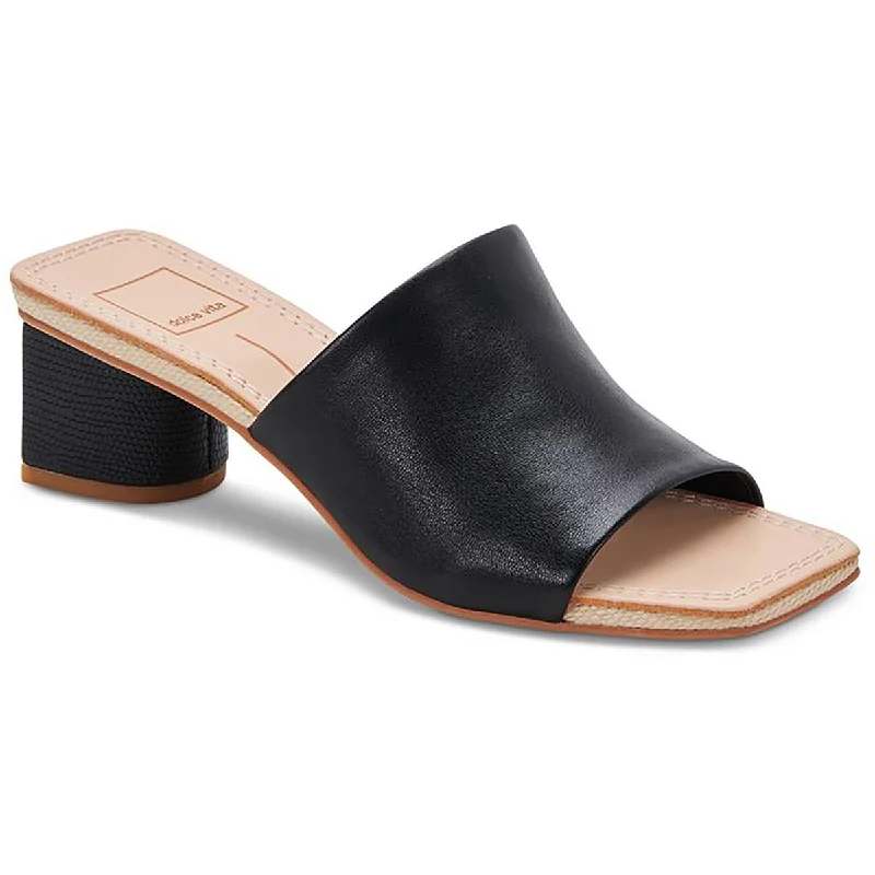 Dolce Vita Womens Jolice Leather Slip On Mules