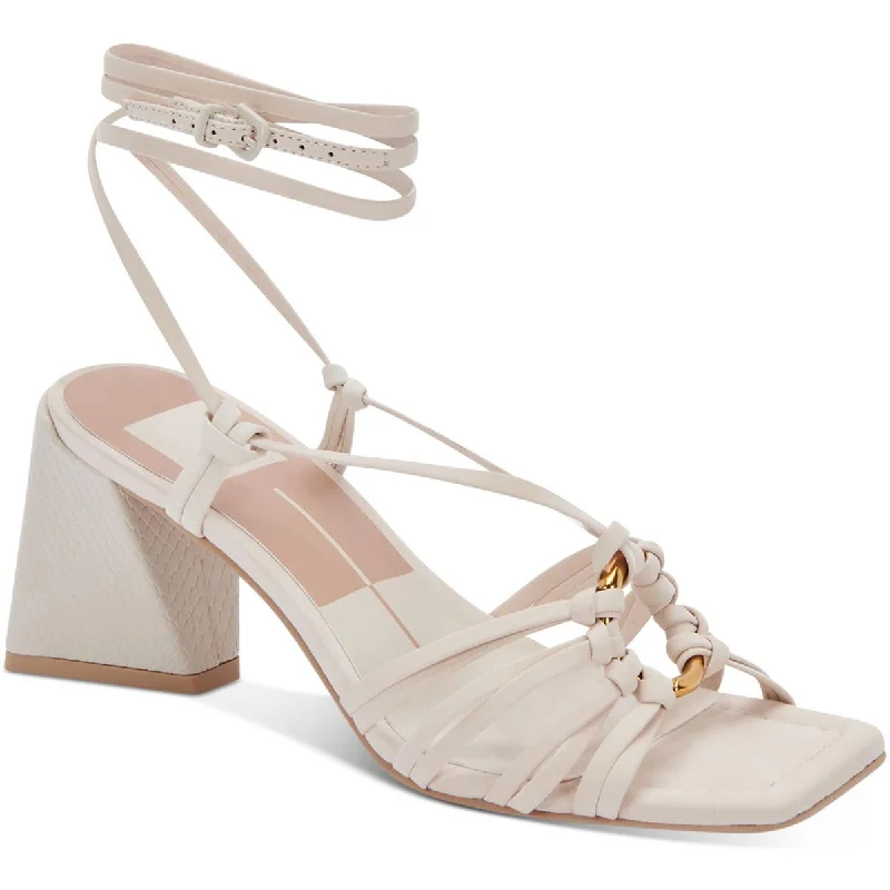 Dolce Vita Womens Kash Nubuck Strappy Heels