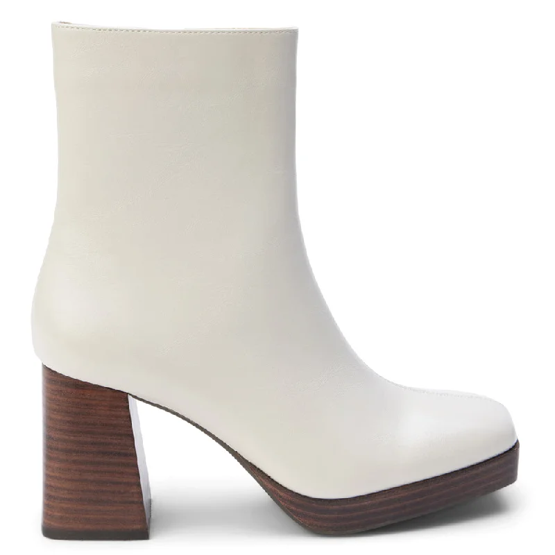 Duke Square Toe Platform Zippered Booties