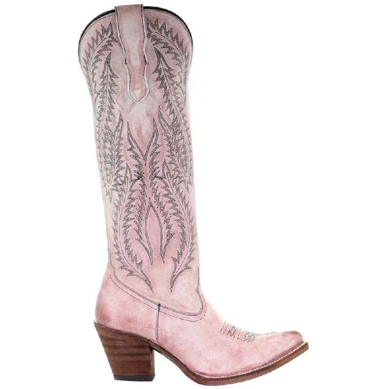 E1447 Embroidery Round Toe Cowboy Boots