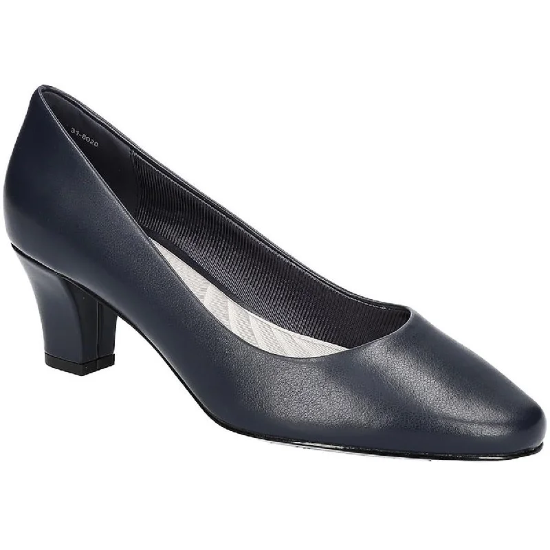 Easy Street Womens Ballari Faux Leather Pumps