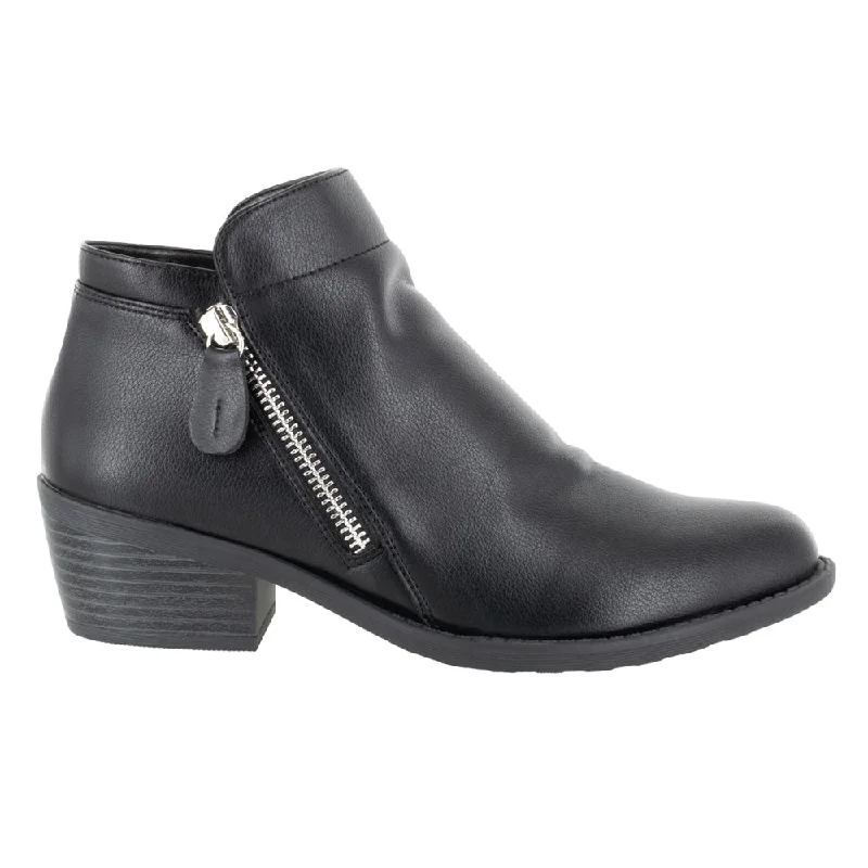 Gusto Zippered Round Toe Booties