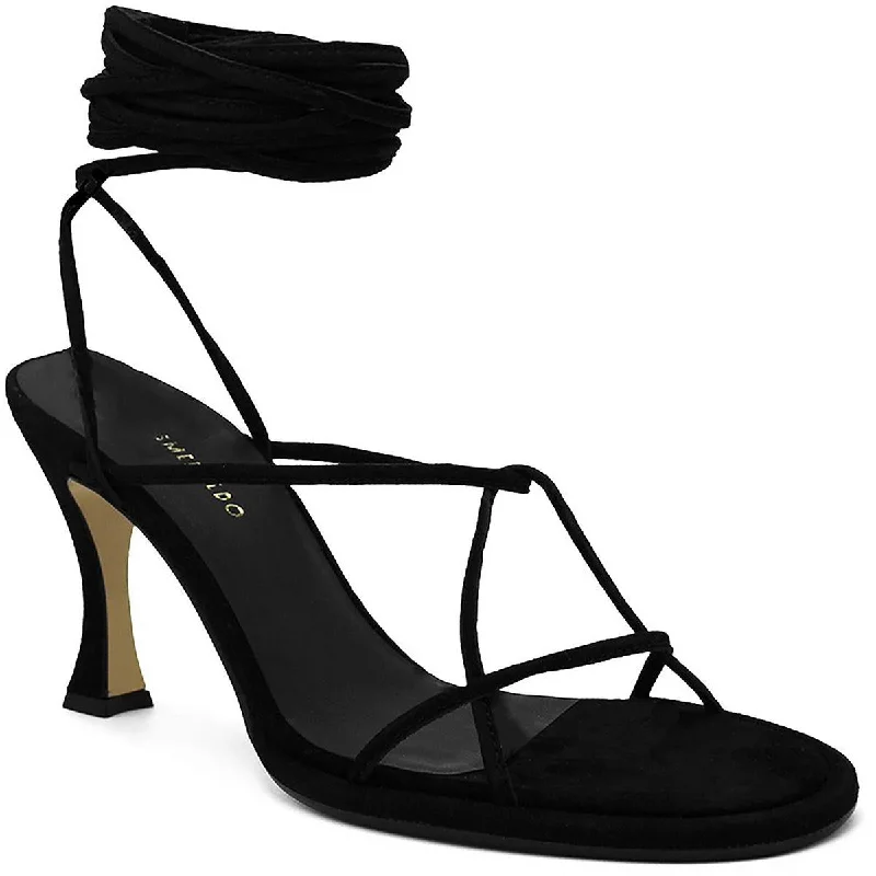 Ilio Smeraldo Womens Ilenia 02 Leather Strappy Ankle Strap