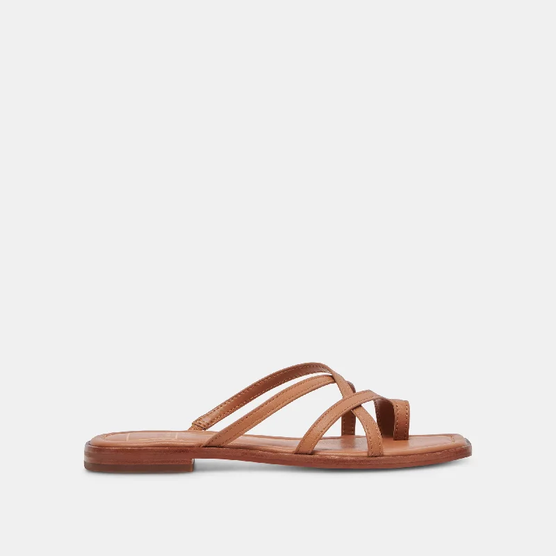 INDIGO SANDALS BROWN LEATHER