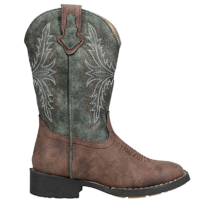 Jed Square Toe Cowboy Boots (Little Kid)