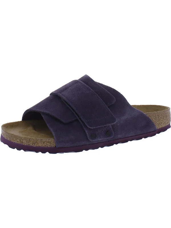 Kyoto Womens Solid Flat Slide Sandals