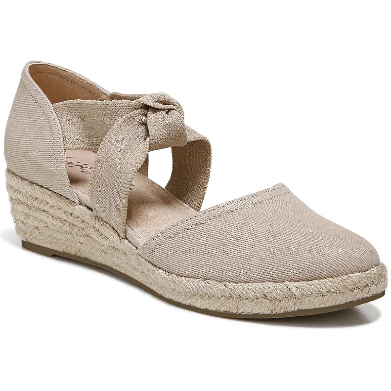 LifeStride Womens Kascade Canvas Strappy Espadrilles