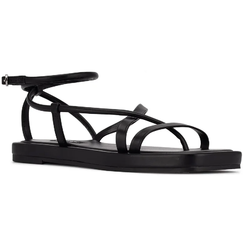 Nine West Womens Waren3 Flat Strappy Thong Sandals