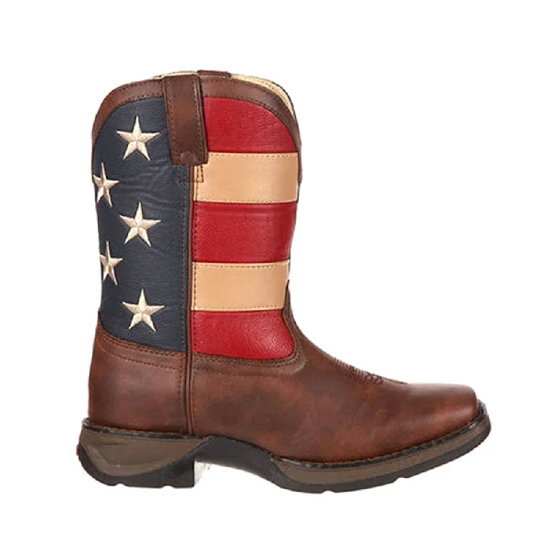 Patriotic Wellington Square Toe Boots (Little Kid-Big Kid)