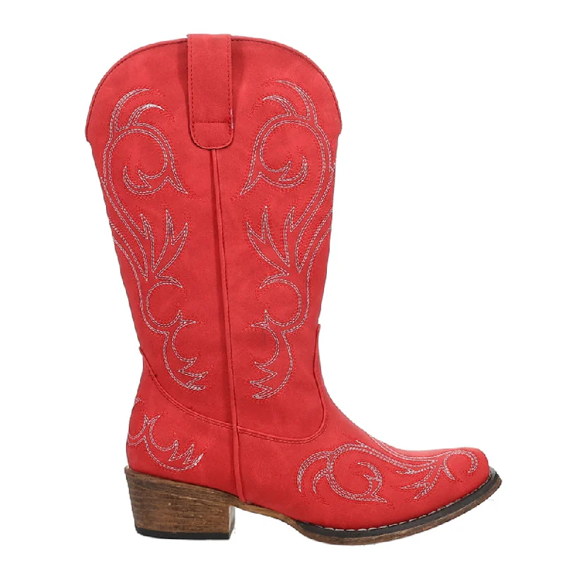 Riley Embroidered Snip Toe Cowboy Boots