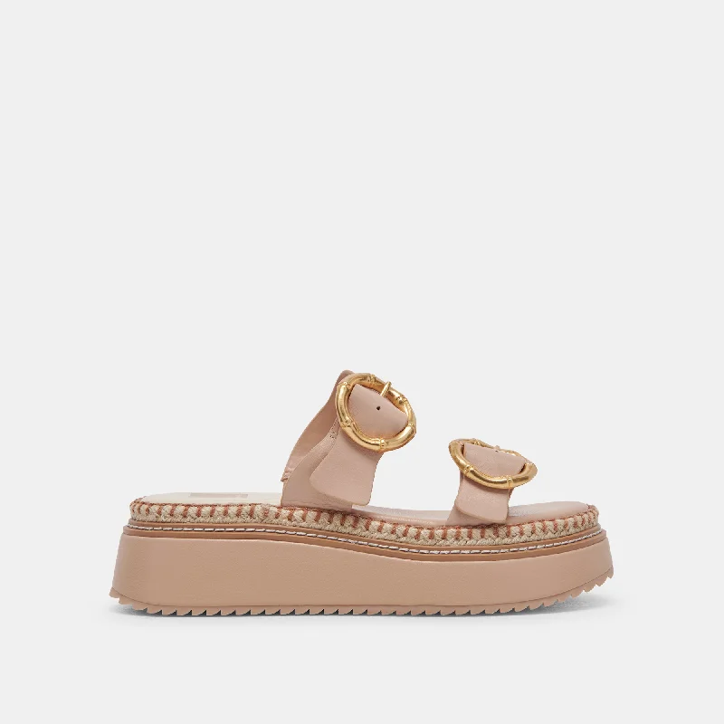 RYSHA SANDALS CREAM LEATHER