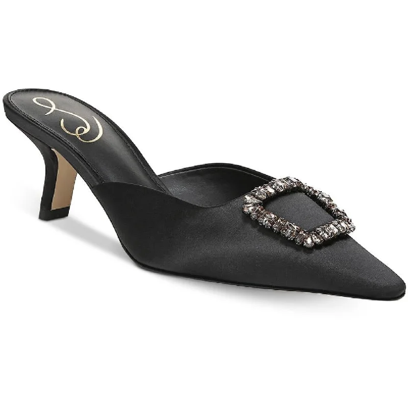 Sam Edelman Womens Brit Jewel Embellished Almond toe Mules