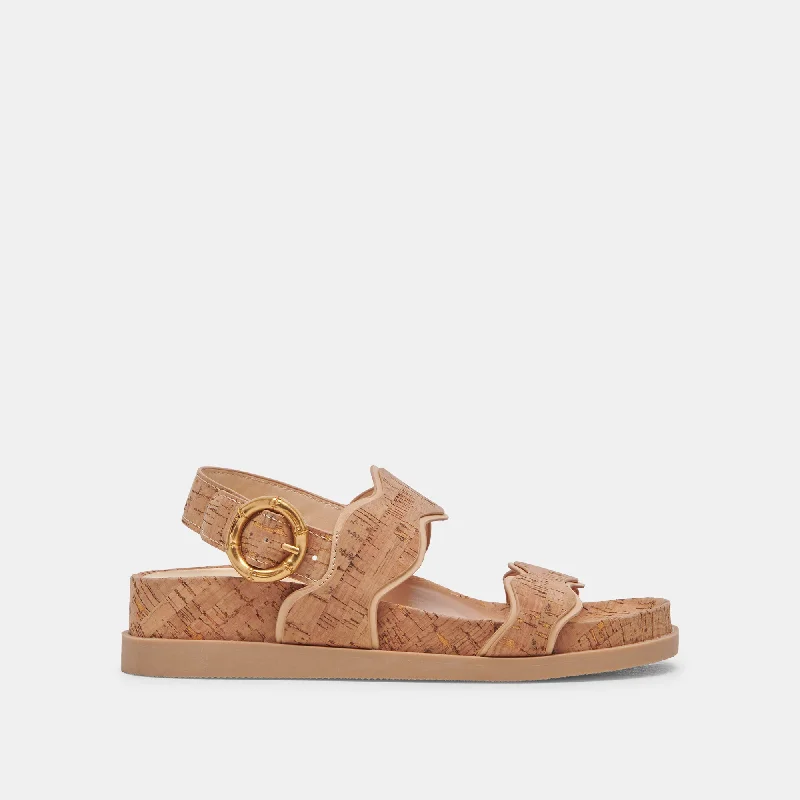 SINDY SANDALS NATURAL CORK