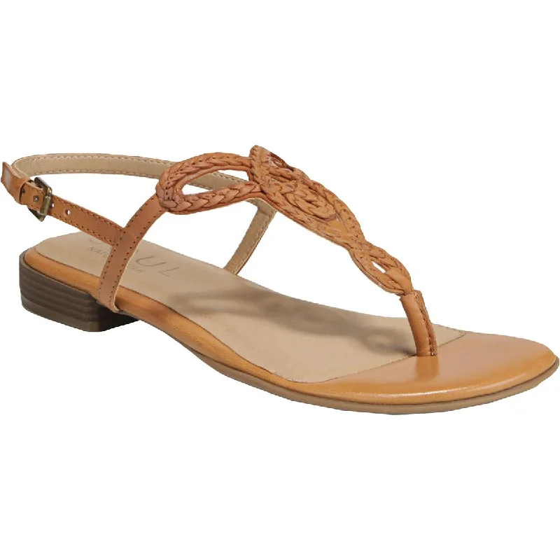 SOUL Naturalizer Womens Ready Leather Flat Sandals