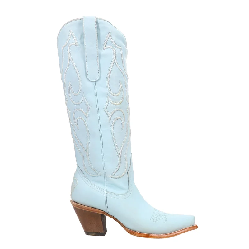 Tall Embroidered Snip Toe Cowboy Boots