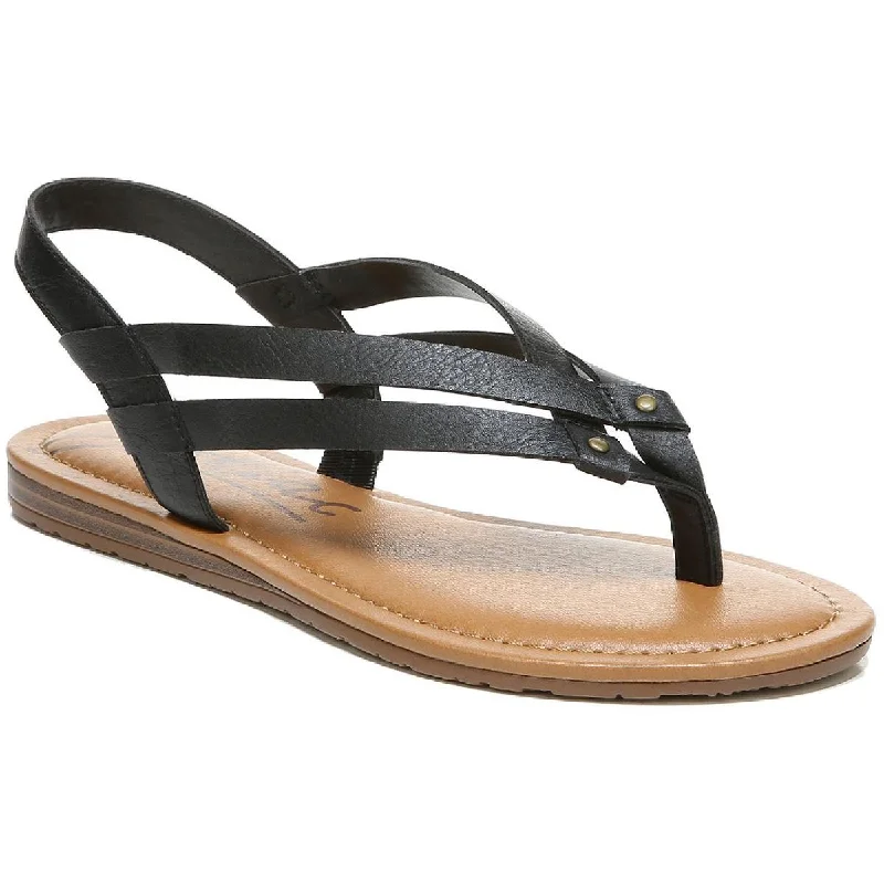 Zodiac Womens Yasmin Slip On Stretch Thong Sandals