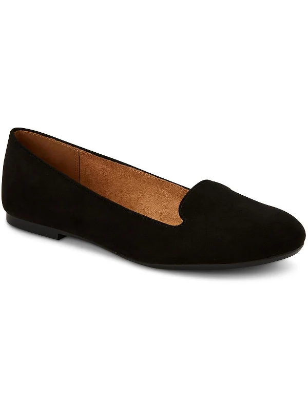 Alysonn Womens Faux Suede Flat Ballet Flats