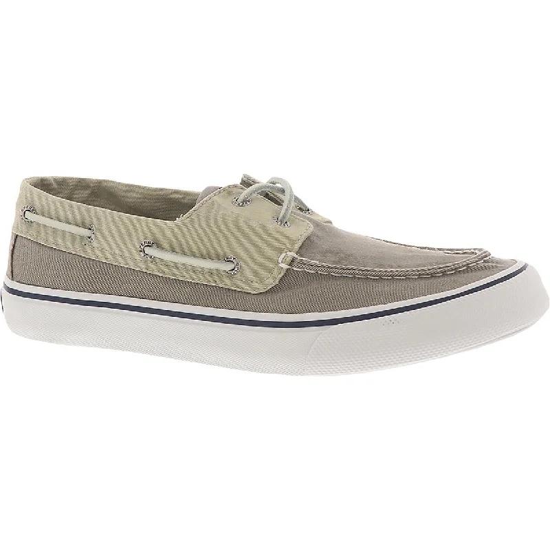 Bahama II SW Mens Canvas Slip On Boat Shoes