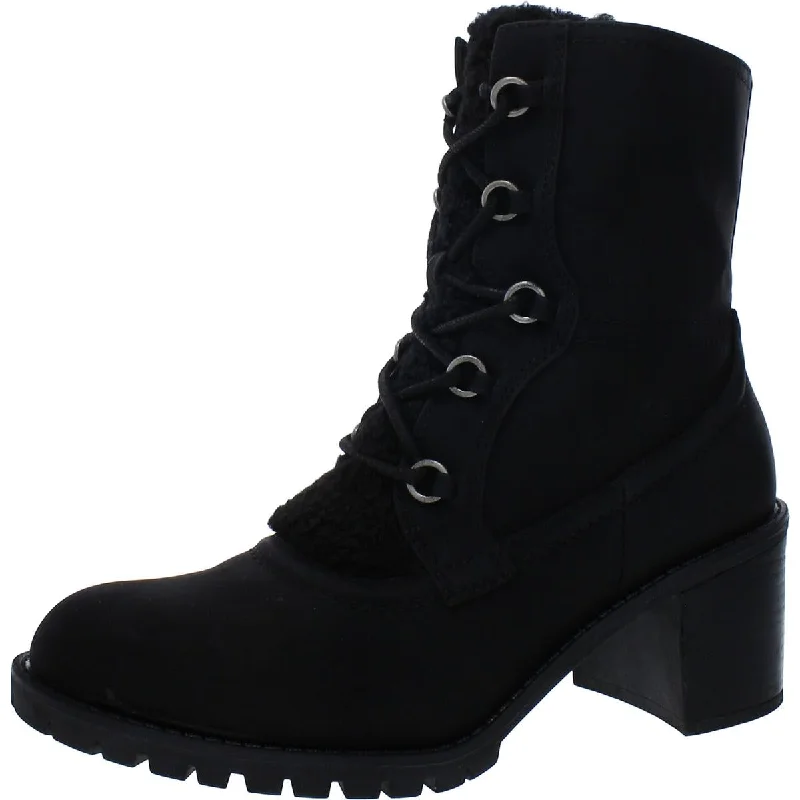 Baretraps Womens Hadlee Faux Suede Cold Weather Ankle Boots