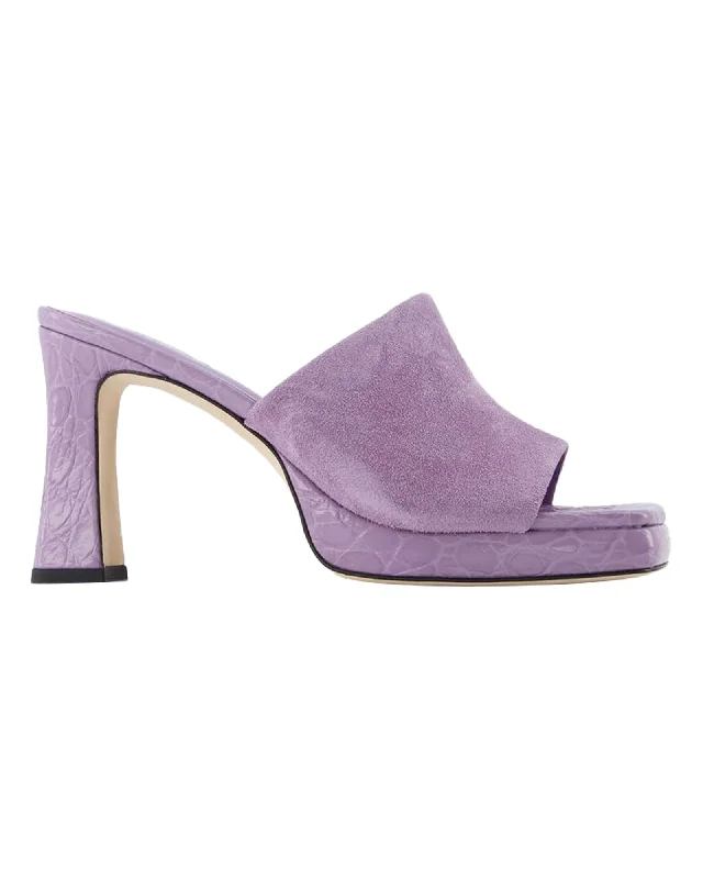 Beliz Mule - By Far - Purple - Leather