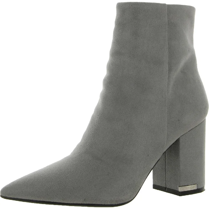 Calvin Klein Womens Minna Slip On Dressy Booties