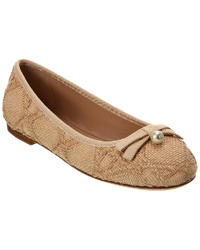 Dior Raffia Ballet Flat