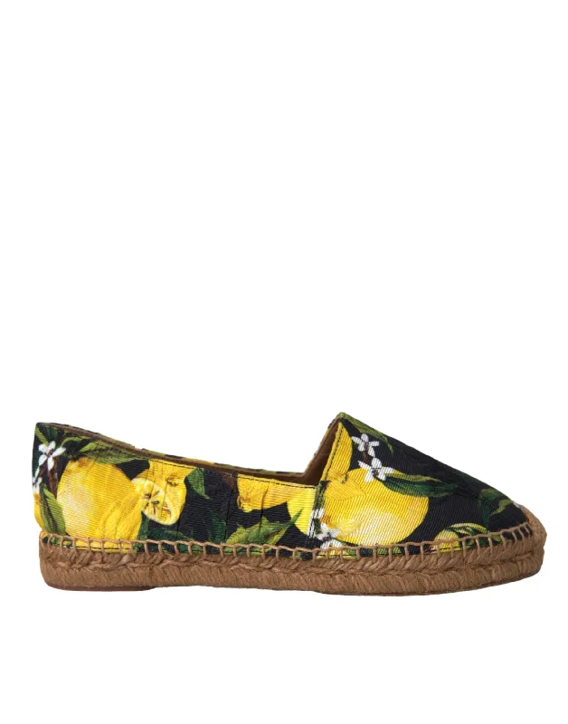 Dolce & Gabbana multi Lemon Slip On Espadrilles Women's Shoes