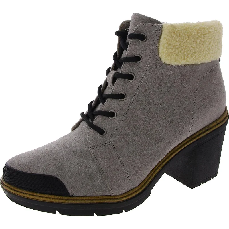 Dr. Scholl's Shoes Womens For The Love Block Heel Booties Ankle Boots