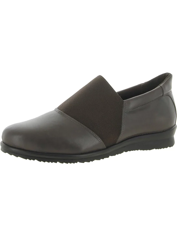 DWELL Womens Leather Comfort Insole Slip-On Shoes