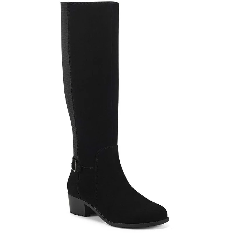 Easy Spirit Womens Chaza Leather Knee-High Boots