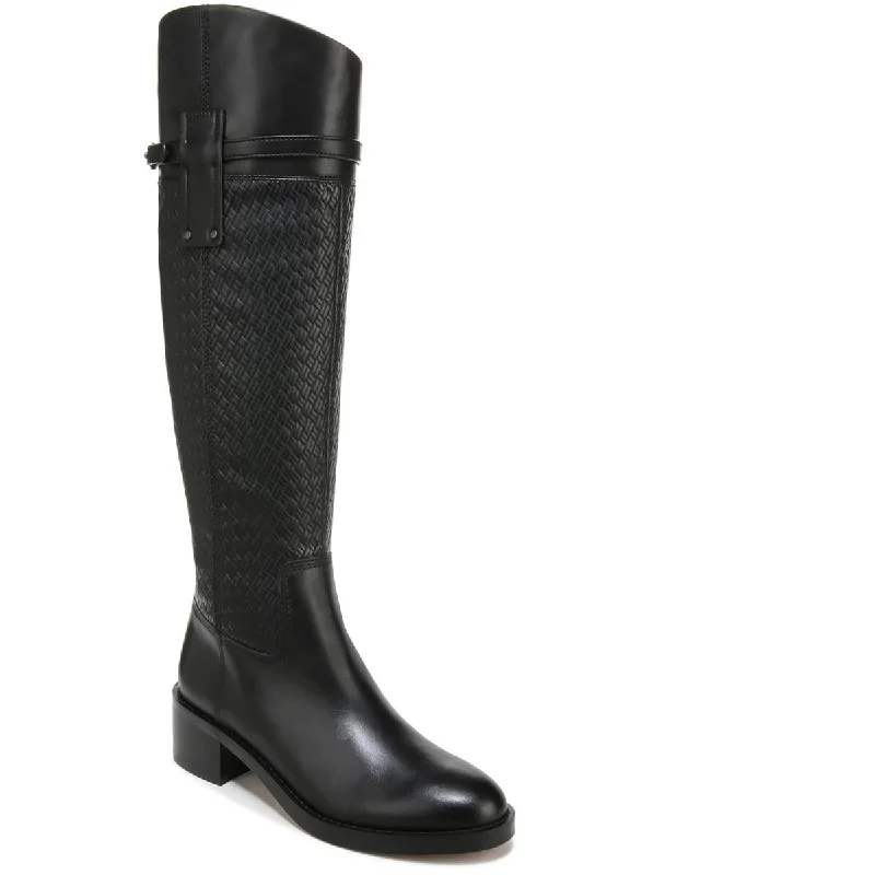 Franco Sarto Womens Colt Leather Wide Calf Knee-High Boots