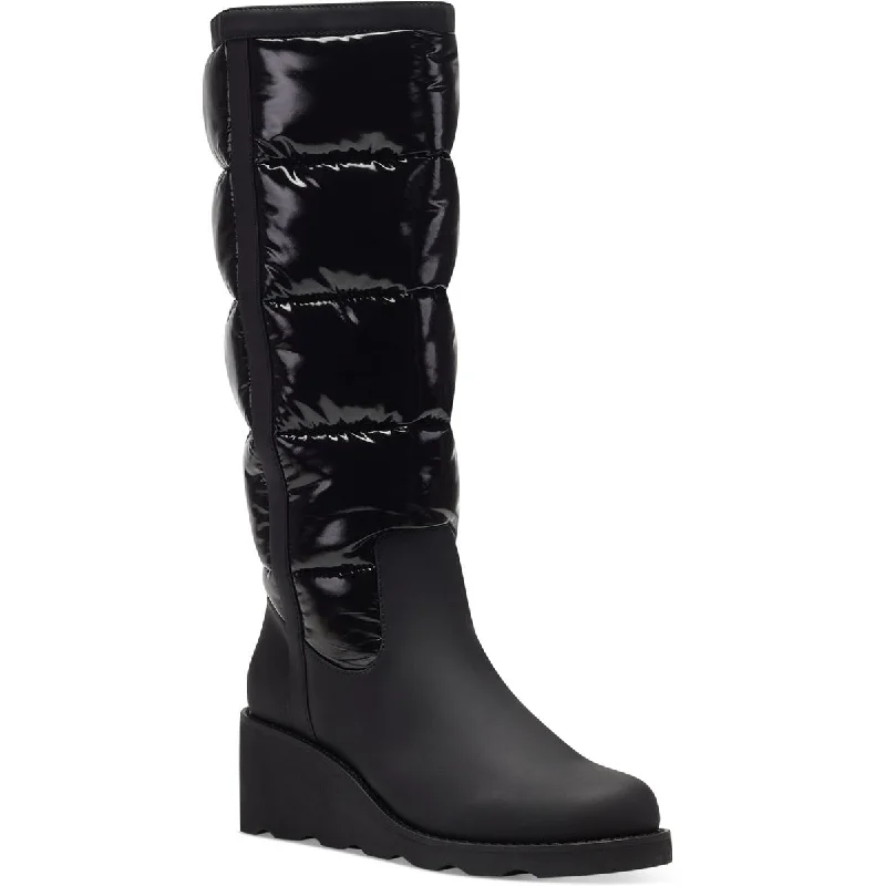 INC Womens Hiliah Patent Puffy Knee-High Boots