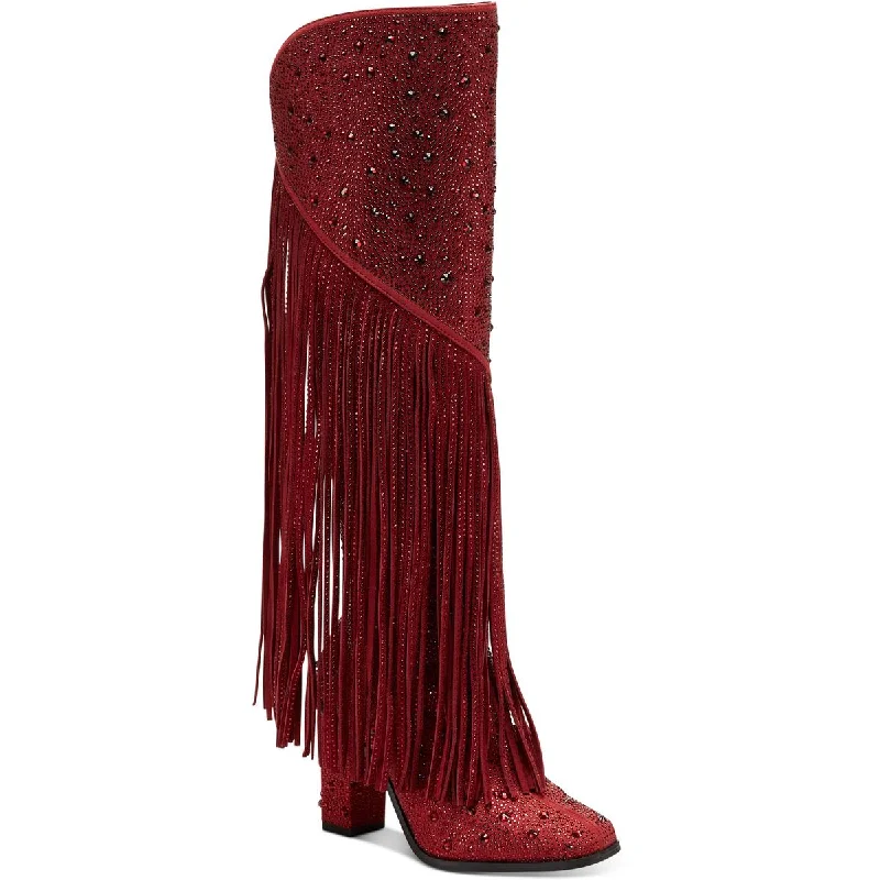 Jessica Simpson Womens Asire 2 Embellished Tall Knee-High Boots