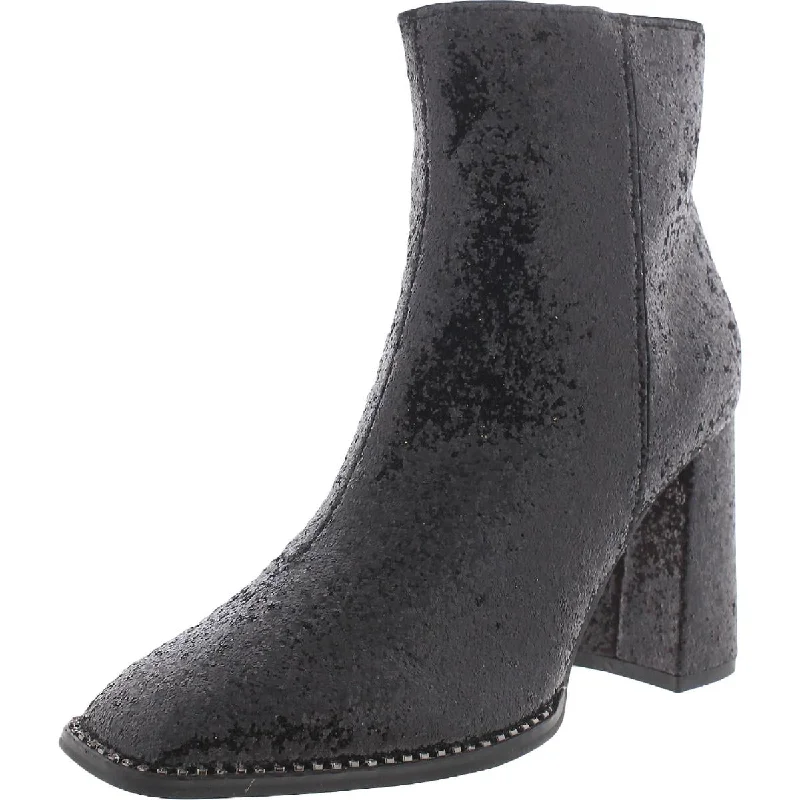 Jessica Simpson Womens Silvya Square Toe Zip Up Ankle Boots