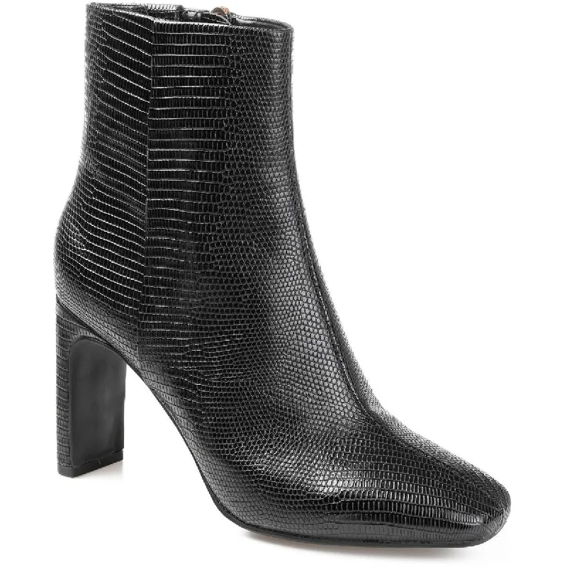 Journee Collection Womens Sarla Faux Leather Ankle Ankle Boots