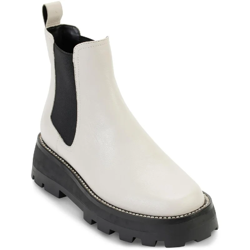 Karl Lagerfeld Paris Womens Mayde Leather Chelsea Boots