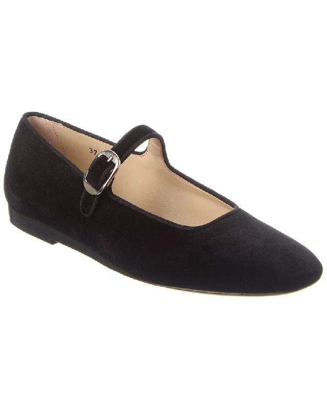 Le Monde Beryl Mary Jane Velvet Flat