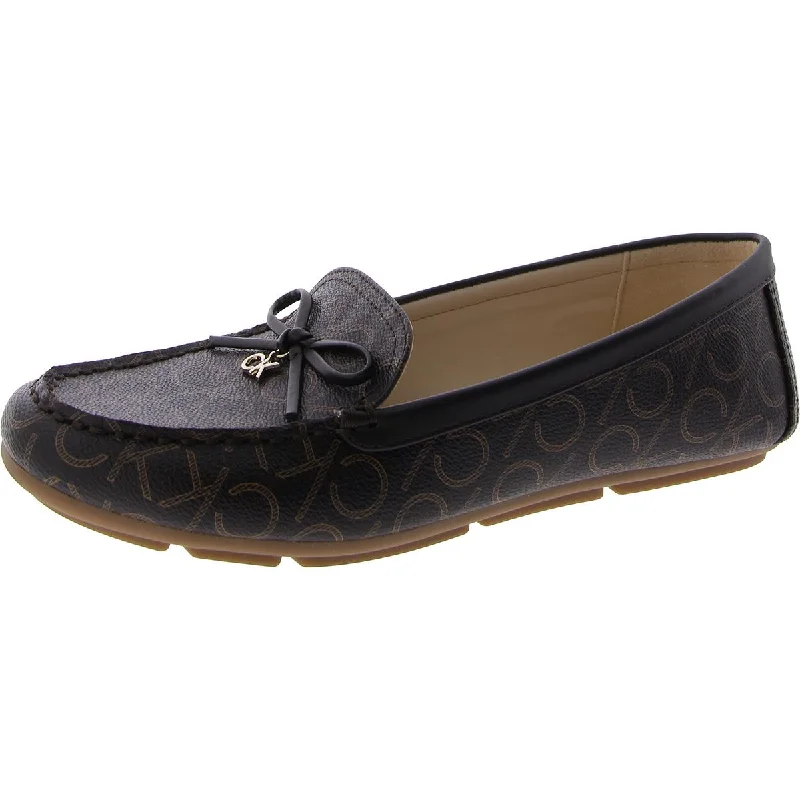 Linca Womens Faux Leather Moccasins