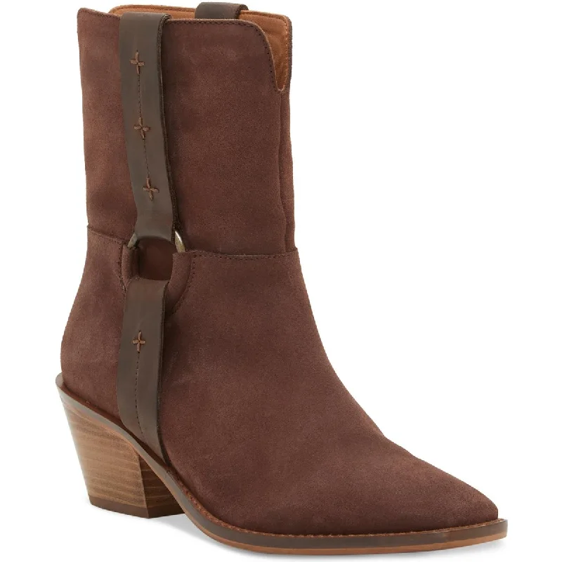 Lucky Brand Womens Kamaree Suede Ankle Boots