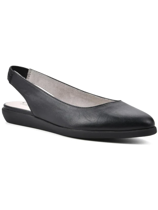 Memory Womens Solid Man Made Slingbacks