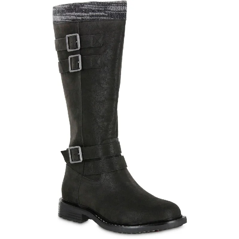 Mia Amore Womens Rexi Memory Foam Padded Insole Knee-High Boots