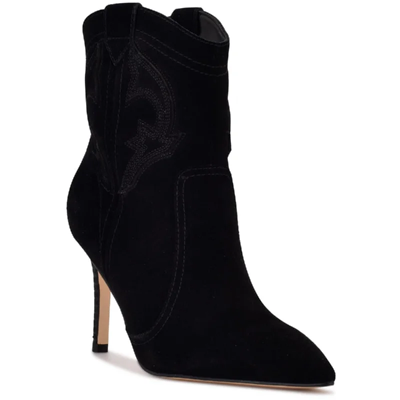 Nine West Womens Flows Suede Pull-on Ankle Boots