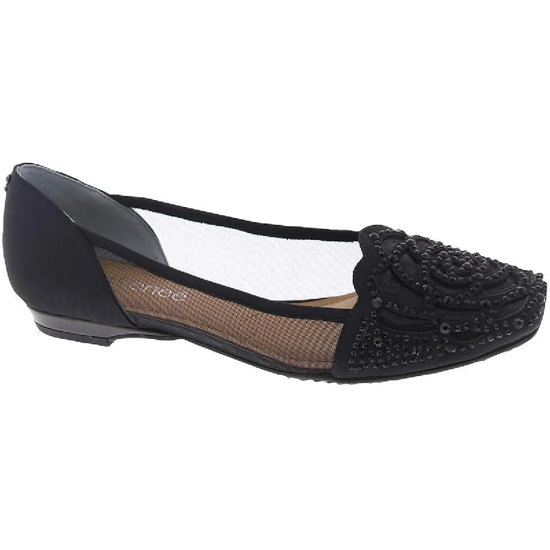 Pariella Womens Square Toe Ballet Flats