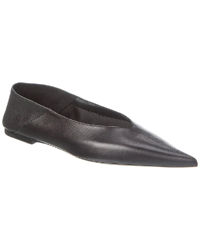 Saint Laurent Carolyn Leather Flat