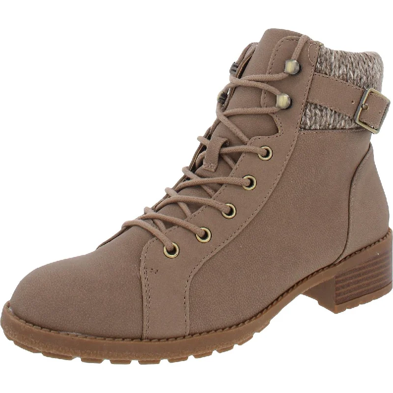 Style & Co. Womens Gaiel Ankle Combat & Lace-up Boots